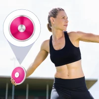 Wettarn 2-Pack 1 kg Discus - 18 cm Durable Nylon Discus for Men & Women, Track and Field Practice Equipment(m-2)