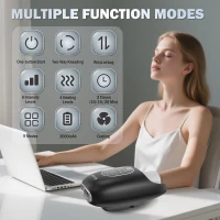 belhope Hand Massager — Hot & Cold Therapy with 9 Modes, 9 Intensities, Graphene Heat, Compression and Pressure Sensor, Wrist Support, 3000mAh, Black(m-2)