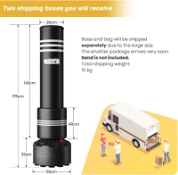 Dripex Freestanding Punching Bag with Shock-Absorbing Sleeve — 69"" Standing Boxing Bag for Adults & Teens, Home Gym(m-7)