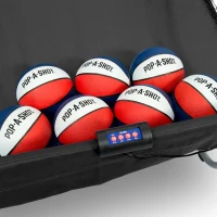 Pop-A-Shot Home Dual Shot Arcade Basketball Game — Sensor Scoring, 16 Game Modes, Includes 7 Balls, Foldable for Easy Storage(m-5)