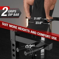 Mikolo HR05 Power Cage — 2000 lb Capacity Power Rack with Independent Dual Pulley System and Multi-Function Home Gym for Cable Crossover(m-8)