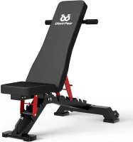 Adjustable Heavy-Duty Workout Bench – 1300 lb Capacity Incline/Flat/Decline Bench with Wheels and Quick Setup(m-1)