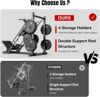 Dripex 2-in-1 Leg Press & Hack Squat Combo for Home Gym - Professional 45° Leg Press with Transport Wheels (Weight Plates Not Included)(m-3)