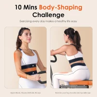 SogesHome Foldable Squat & Row Machine – Home Full-Body Trainer with Adjustable Resistance Bands, Foldable Design, 330 LBS Capacity(m-6)