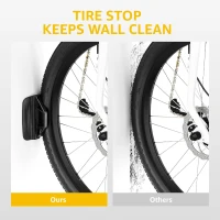 monTEK Swivel Bike Wall Mount – 4-Pack Space-Saving Vertical Bike Hangers, Sturdy Storage (Each Holds up to 66 lbs)(m-5)