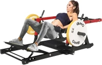 GMWD Plate-Loaded Hip Thrust Machine — 800 lb Capacity Glute Bridge with Weight Holders & Adjustable 3-Position Footboard(m-1)