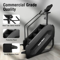 Commercial Stair Stepper with LED Display — 15 Speed Levels, 15–165 Steps/Min, 660 lb Capacity(m-7)