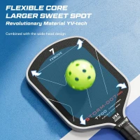 STORM 007 Pro Pickleball Paddle — T700 Raw Carbon, 16mm STR-Core, USAPA Approved(m-5)