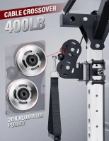 Major Fitness Drone2 Advanced Training Smith Machine — All-in-One Home Gym Squat Rack with Aluminum Pulley Set, Barbell, Dual Lat Pulldown & Cable Crossover for Full-Body Workouts(m-3)