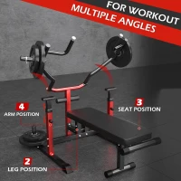 Upgraded Chest Press Machine – 1250 lb Structural Capacity Foldable Bench with Independent Converging Arms, Adjustable Height, Space-Saving Home Gym Bench(m-4)