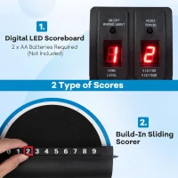 KOTEK 42"" Air Hockey Arcade Table with 12V Fan Motor, LED Scoreboard, 2 Pushers & 2 Pucks — Tabletop Game for Kids and Adults(m-3)