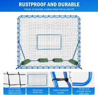 Winthai Soccer Rebounder Net — 7 x 6 ft Quick-Switch Angle Trainer for Control, Passing & Shooting — Easy Setup(m-7)