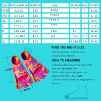 Fanwill Kids Swim Fins — Short, Comfortable Training Flippers for Children (Girls & Boys) — Lap Swimming & Beginner Practice(m-4)