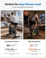 MERACH Exercise Bike with Exclusive App, Low-Noise Magnetic Resistance, 300 lb Capacity, Tablet Mount & Fitness Courses(m-6)