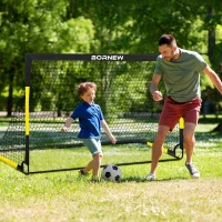 Kids Soccer Goal Set — 2-Pack Pop-Up Nets (7x5 & 6x4 Options) with Ball, Pump, Cones & Carry Bag — Portable Training Kit for Ages 3–16(m-7)