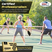 TENVINA HERCULES PRO Pickleball Paddle - USAPA Approved T700SC Thermoformed Carbon Fiber, 4-Layer Composite with Enlarged Sweet Spot(m-7)