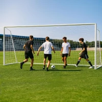 MOPHOTO Foldable Soccer Goals – Multi-Size Options 6×4 to 24×8 ft, Full-Size Outdoor Goals for Backyard, Teens & Adult Training(m-1)