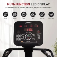 Commercial-Grade Stair Climber with LED Display, Continuous Climbing Cardio Machine, 15 Speed Settings (15–164 Steps/Min)(m-4)