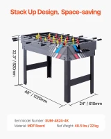 VEVOR 3-in-1/4-in-1 Combo Game Table (48""/54"") — Air Hockey, Ping Pong, Foosball & Billiards with Accessories(m-7)