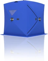 Portable Pop-Up Ice Fishing Tent — Spacious 3–4 Person Winter Shelter, Durable Weather-Resistant Design, Lightweight and Easy to Set Up (Red/Blue)(m-1)