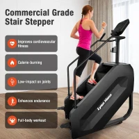 Commercial Stair Stepper with LED Display — 15 Speed Levels, 15–165 Steps/Min, 660 lb Capacity(m-2)