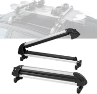 VEVOR Universal Car Roof Rack — 31.7 in Aluminum Ski & Snowboard Carrier with Lock(m-1)