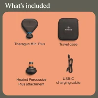 TheraGun Mini Plus by Therabody — Compact Percussive Massage with Built-In Heat for Faster Recovery on the Go(m-9)