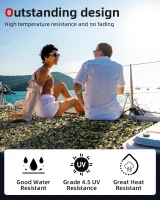 Abahub Self-Adhesive EVA Boat Deck Pad 6mm — Non-Slip Camouflage Traction Mat, Trimmable for Surfboards, SUPs, Kayaks and Boats (Sizes Include 96x16, 96x23.5, 96x38, 96x47, 48x16)(m-4)