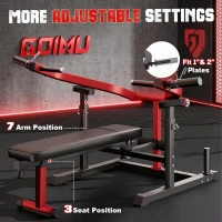 GOIMU Z1-PRO Adjustable Bench Press with Independent Arms – Flat/Incline/Decline Weight Bench for Home Gym Chest & Ab Workouts(m-7)