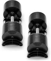 NÜOBELL® Adjustable Dumbbells (Pair) – Easy-Twist 5–50 lb or 5–80 lb, 2024–25 Model, Original Manufacturer(m-7)