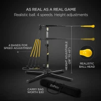Baseball Hitting Trainer – Swing Feedback System for Baseball & Softball Batting Practice with Adjustable Resistance and Height(m-2)