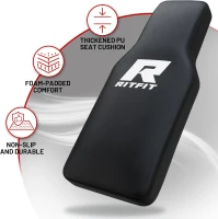 RitFit Two-in-One Leg Press & Hack Squat Machine – Professional Adjustable Home Gym Sled with Linear Bearings, Weight Storage Posts, Red(m-6)