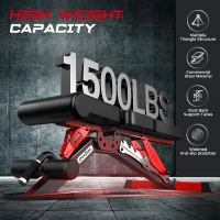 Pooboo Adjustable Weight Bench for Home – Heavy-Duty Strength Training Bench 1500 LBS Capacity, Flat/Incline/Decline for Full-Body Workouts(m-2)