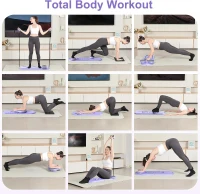 Portable Foldable Pilates Reformer Board — Multi-Function Home Pilates Machine with Timer, Resistance Bands & Carry Bag(m-2)