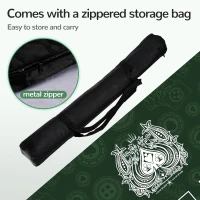 70 x 35 Inch Waterproof Poker Table Mat — Super-Soft Texas Hold'em Surface with Premium Smooth Finish and Zippered Carrying Case for Parties and Home Casinos(m-7)