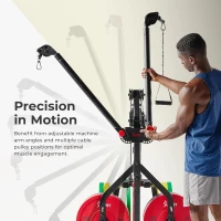 Sunny Health & Fitness SF-HG92401 All-in-One Multifunctional Home Gym System – Optional Squat Stand/Power Rack Compatible with Adjustable Incline Bench(m-3)