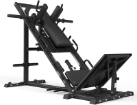 GMWD DD07 2-in-1 Leg Press & Hack Squat Combo with Linear Bearings, 45° Leg Press, Weight Storage – Professional Home Gym Machine(m-8)