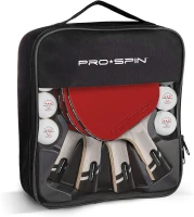 PRO-SPIN Carbon Table Tennis Paddles — Professional 4-Player Set with 7-Ply Carbon Blade, Premium Rubber, 2.0mm Sponge(m-2)