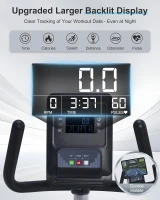 Recumbent Exercise Bike with Smart App — Ergonomic Backrest, Comfort Seat, 420 lb Capacity & Large Backlit Display for Home Workouts(m-7)