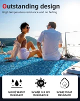 Abahub EVA Foam Deck Pad 96''x16''/23.5''/38''/47'' & 48''x16'' – Non-Slip Camouflage Traction Mat, Peel-and-Stick, Trimmable for Boats, SUPs, Paddleboards and Kayaks(m-4)