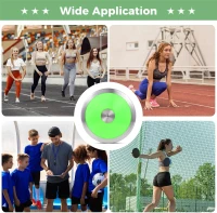 2-Pack 1.6 kg Sports Training Discus — Nylon-Iron Construction, Anti-Slip Polished Finish, Flat Design for High School Track & Field(m-6)