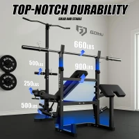 Z3 Olympic Weight Bench 900 lb — Multi-Function 9-in-1 Training Rig with Leg Extension, Preacher Curl & LAT Pulldown for Home Strength Training(m-5)