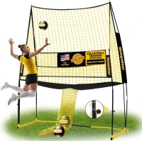 Mangostar Volleyball Training Net System (11 x 8 ft) — Freely Height-Adjustable 6.5–8 ft, Portable Indoor/Outdoor Practice Net for Serving, Setting & Spiking — Quick-Release, Easy Setup(m-1)