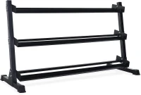 CAP Barbell Rubber Hex Dumbbell Set with Three-Tier Rack | Multiple Capacity Options: 280 lb, 550 lb & 1200 lb(m-3)