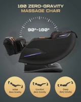 4D SL-Track Full-Body Shiatsu Massage Chair Recliner with Zero Gravity, Core Heating, 20 Techniques, 10 Modes, Deep Yoga Stretch, Foot Rollers, AI Voice, Touchscreen & Wireless Charging(m-5)