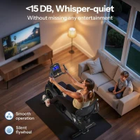 Niceday Recumbent Magnetic Exercise Bike with Smart App Compatibility — 32-Level Electric Resistance, 18 lb Quiet Flywheel, LCD Monitor, Heart-Rate Handles, 400 lb Capacity(m-7)