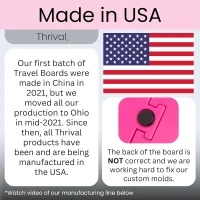 Thrival Relief Pro - Fully Adjustable Psoas, Back & Hip Flexor Release Tool for Deep Tissue and Trigger Point Massage (Pink) - Made in USA(m-5)