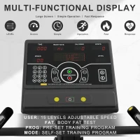 Fitvids Commercial Stair Stepper Machine - Continuous Stair Climber with 15 Resistance Levels, LED Display, Heavy-Duty Home Gym Cardio & Lower-Body Trainer(m-3)