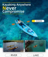 OCEANBROAD 2-Section Floatable Kayak Paddle — Alloy Shaft, 86in/218cm or 90.5in/230cm, for Kayaking & Canoeing(m-2)