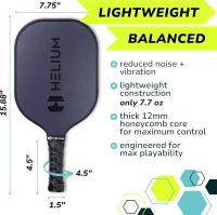 Helium Phantom Pickleball Paddle 4-Pack — USAPA Certified, Graphite-Fiberglass Face, Lightweight Honeycomb Core(m-5)